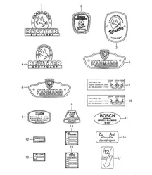 Insignia/pegatina 356, 356A 1950-1959