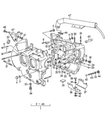 Kurbelgehäuse / M 90 501 >> 91 000 (Modell: CARRERA 1500 GS/GT) 356, 356A 1950-1959