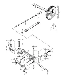 Arbre à cames (modèles : 1300, 1300 S, 1500, 1500 S, 1600, 1600 S) 356, 356A 1950-1959