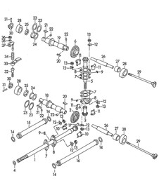 Ventilsteuerung / M 90 501 >> 91 000 (Modell: CARRERA 1500 GS/GT) 356, 356A 1950-1959