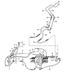 Olietank / Oliefilter (Model: CARRERA, 1600 GS/GT, 692/1/2/3) 356, 356A 1950-1959