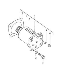 Oil pump (Model: CARRERA 1600 GS/GT)  356, 356A 1950-1959