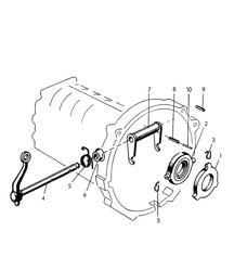 Clutch release for Tunnel (Model: 1300 /S,  1600 /S,  CARRERA , 1500 GS/GT)   356, 356A 1950-1959