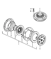 Frizione (Modello: CARRERA,1600 GS/GT, 692/1/2/3) 356, 356A 1950-1959
