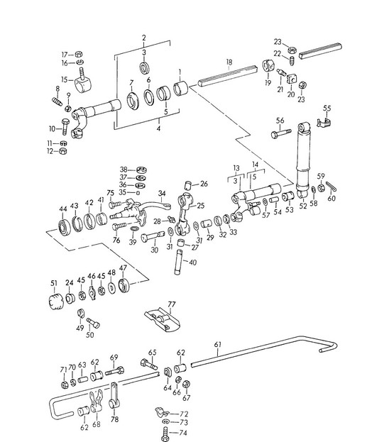 前轴 / 润滑剂 356, 356A 1950-1959