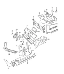 Frame / Enkele onderdelen 356A 1955-1959