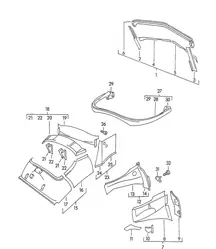 Karosserie / Innenverkleidung (Modell: CABRIO) 356 / 356 A 1950-1959