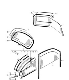 Vensterbeglazing 356 / 356A 1950-1959
