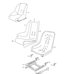 Vordersitz (Modell: SPEEDSTER) 356 / 356A 1950-1959