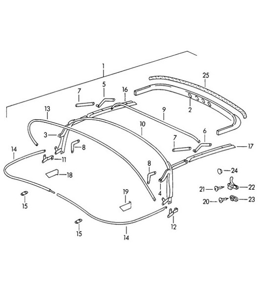 Diagram 811-020 Porsche Cayenne Turbo / Turbo S 4.8L 2007>> Karosserie