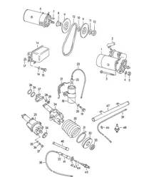 Equipaggiamento elettrico / Motore / M 90 501 >> 91 000 (Modello: CARRERA, 1500 GS/GT) 356 / 356A 1950-59