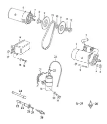 Equipaggiamento elettrico / Motore (Modello: CARRERA 1600 GS/GT) 356 / 356A 1950-1959