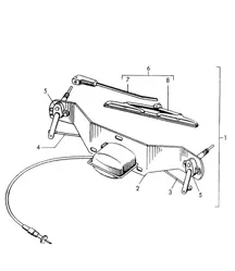 Scheibenwischeranlage (Modell: 356 SPEEDSTER) 356 1950-55