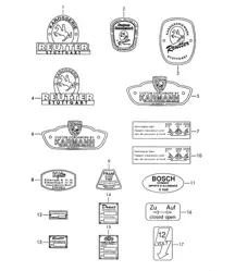 Insignia / Adhesivo 356B / 356C 1960-1965