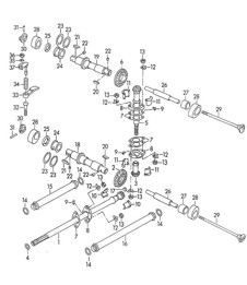 Ventilsteuerung (Modell: CARRERA) 356B / 356C 1960-1965
