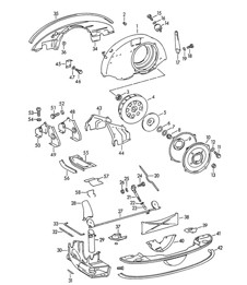 Luftkühlung / Heizung / Alte Version 356B / 356C 1960-1965