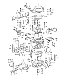 Parti singole per Carburatore PALLAS - ZENITH 32 NDIX (Modello: 1600 /S/C) 356B / 356C 1960-1965