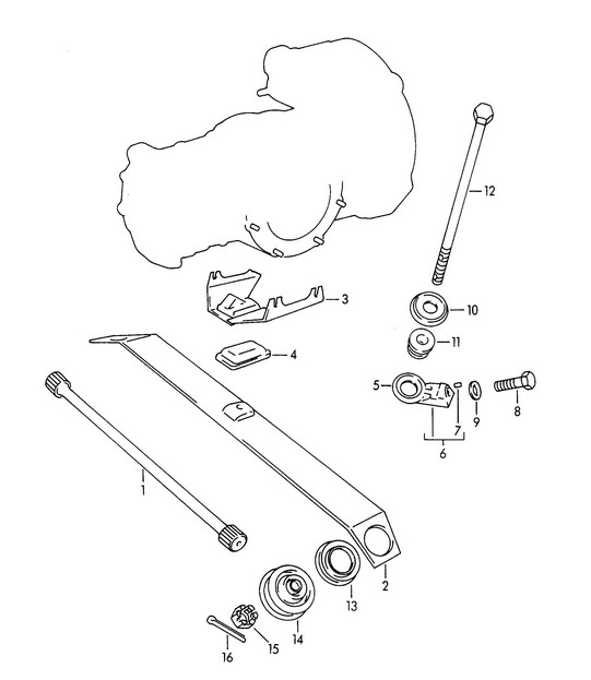 Assale posteriore / Molla aggiuntiva (Modello: 1600 :M, 1600 S:M, 1600 S90, CARRERA) 356B / 356C 1960-1965