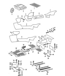 Linings / Footwell 356B / 356C 1960-1965