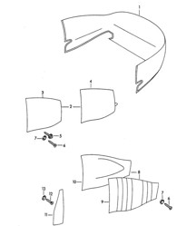 Revestimientos / Equipamiento interior (Modelo: CABRIO HARDTOP) 356B / 356C 1960-65