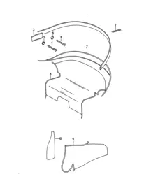 Verkleidungen / Innenausstattung (Modell: ROADSTER) 356B / 356C 1960-65