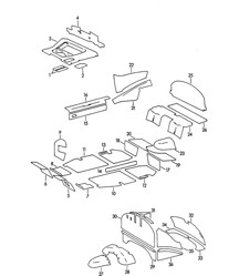 Body / Damping mat  356B-T6 /  356C  1960-65