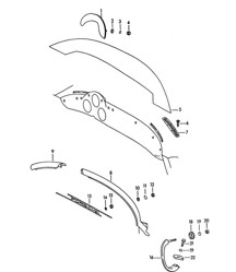 仪表板 / 配件 (型号：ROADSTER) 356B / 356C 1960-65