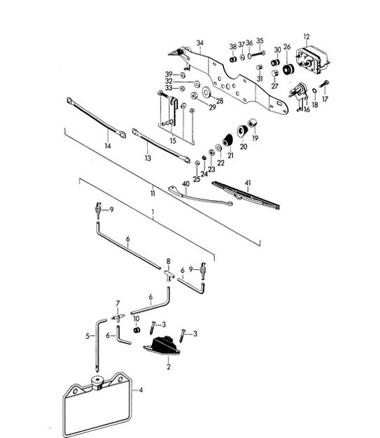 Diagram 904-000 Porsche 997 MKII Carrera C2 3.6L 2009-12 Electrical equipment