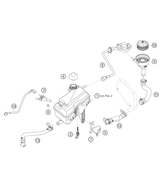 Wasserausgleichsbehälter 718 Cayman GT4 RS Clubsport 2020-2024
