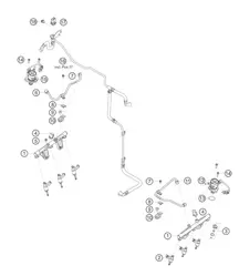 燃油分配管路 718 Cayman GT4 RS Clubsport 2020-2024
