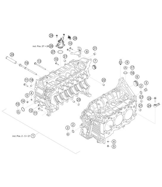 Diagram 1.1-02 Porsche 9YA.2 Cayenne Coupé V6 3.0L 353Cv 2023>> 