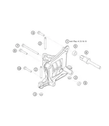 Soporte de motor 718 Cayman GT4 RS Clubsport 2020-2024