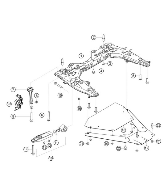 Assale anteriore 718 Cayman GT4 RS Clubsport 2020-2024