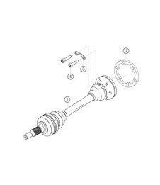 Drive shaft 718 Cayman GT4 RS Clubsport 2020-2024