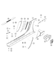 侧梁饰板和通风口 718 Cayman GT4 RS Clubsport 2020-2024