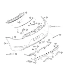 Rivestimento posteriore 718 Cayman GT4 RS Clubsport 2020-2024