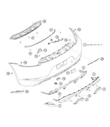 Revestimiento de la parte trasera del 718 Cayman GT4 RS Clubsport 2020-2024