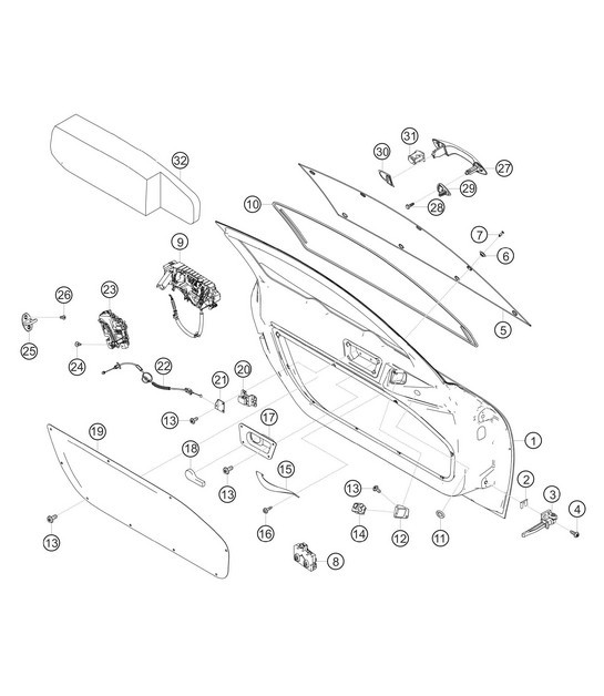 Diagram 8.8-21 Porsche 996 C2 3.4L 1997-08/01 Body