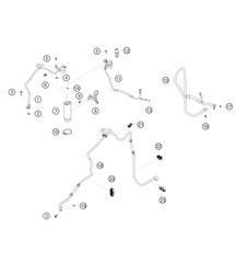 Línea de refrigerante y secador 718 Cayman GT4 RS Clubsport 2020-2024