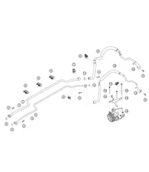 Refrigerant line and compressor 718 Cayman GT4 RS Clubsport 2020-2024