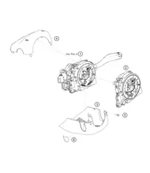Interrupteur de colonne de direction 718 Cayman GT4 RS Clubsport 2020-2024