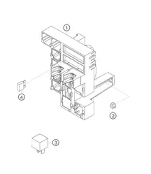 2020-2024 款 718 Cayman GT4 RS Clubsport 后部中央电气系统