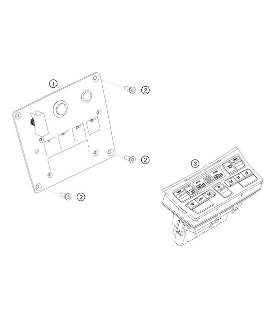 Steunplaat middenconsole 718 Cayman GT4 RS Clubsport 2020-2024