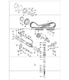 klepbediening links 911 1965-69