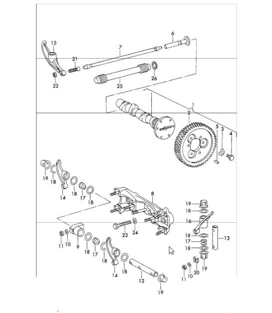 Diagram 103-30 Porsche 991.2 Carrera 2S 3.0L (420 Bhp) 2016-19 Engine