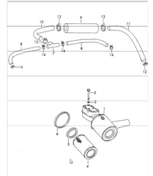 damper filter for - SOLEX 40 PII-4 - carburettor for 912 UPTO 1968