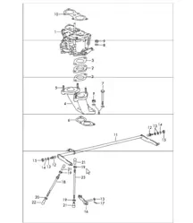 carburettor system with SOLEX-40 PII-4 for 912 1965-69