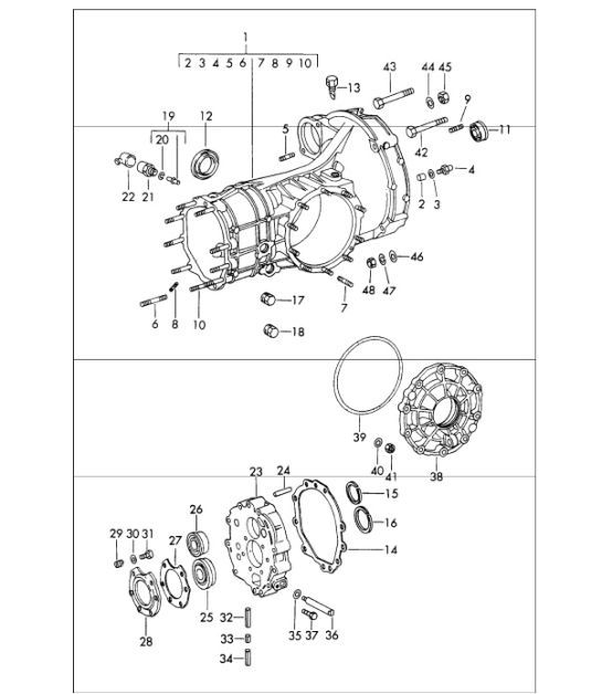 Diagram 302-10 Porsche Cayenne 92A (958) 2010-2017 Transmission