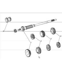 gear wheel sets 4-speed transmission 911 1965-69