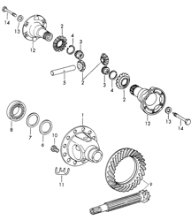 differentieel voor 911 TU / 912 1968